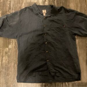Vintage Tommy Bahama King Of Clubs Silk Linen Shirt XL